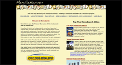 Desktop Screenshot of menusearch.net