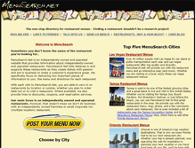 Tablet Screenshot of menusearch.net